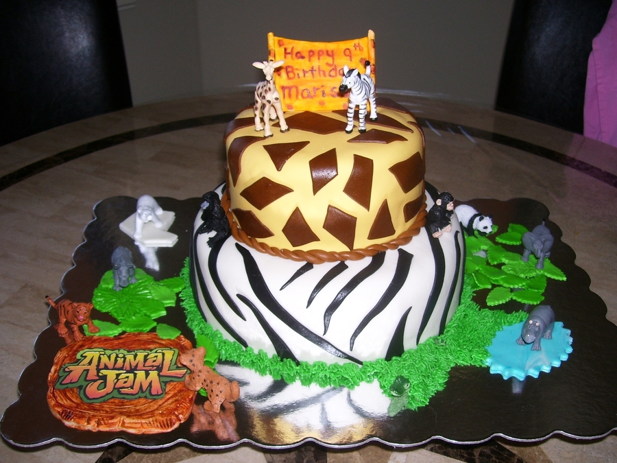 Animal Jam Birthday Cake